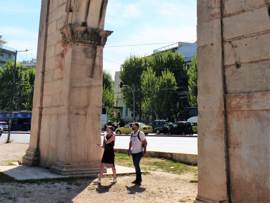 Culture Hunters Athens Hadrians arch walking tour urban game
